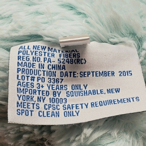 Squishable 11" Blue Green Narwhal 2015 Plush - Picture 5 of 5